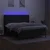 Vidaxl Box spring postelja z vzmetnico LED črna 160x200 cm blago