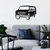 Wallity Zidna dekoracija FORD Club Wagon Old Van, 60 x 40 cm, Crna