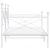 Vidaxl Dnevna postelja brez vzmetnice Bela 107x203 cm Jeklo
