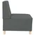 Modularna sofa bez naslona za ruke tamno siva 55 cm tkanina