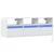 Zidni TV ormarić s LED svjetlima bijeli 130x31x45 cm