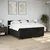Vidaxl Box spring postelja z vzmetnico črna 180x200 cm blago