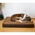 Lauren Design Ortopedska vzmetnica Hector, rjava struktura, XXL - 120 x 85 x 12 cm
