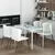 Homestar Jedilna miza 120x60x75 cm bela