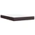 Vidaxl Box spring postelja z vzmetnico temno rjav 140x190 cm blago