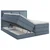 MID.YOU POSTELJA BOXSPRING 200 cm  x 200 cm , tekstil temno modra