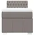 Vidaxl Box spring postelja z vzmetnico taupe 90x200 cm blago