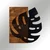 Wallity Dekorativni leseni stenski dodatek, Leaf2 Metal Decor