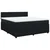 Vidaxl Box spring postelja z vzmetnico črna 180x200 cm žamet