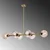 Opviq Luster Benek-15-14483, 103x40x74cm, IP20, Zlatno-roze boje