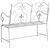 Vrtna klupa Antič White 104 x 54 x 93 cm Čelik