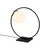 Opviq Stona lampa E27 Max 40W, Crno-Bela