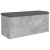 Klupa za pohranu boja betona 102 x 42 x 45 cm konstruirano drvo
