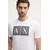 ARMANI EXCHANGE Majica  črna / bela