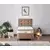 Hanah home Krevet Latte 100x38x200cm Crni