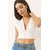 Bianco Lucci Ženska bluza 60284037, V-izrez, Bela