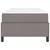 Vidaxl Postelja z vzmetnico Taupe 90 x 200 cm blago