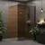 Stena za prhanje Rea Flexi Brown/Black 100