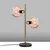 Opviq Stona lampa Benek-15-14563, 36x18x58 cm, IP20, Zlatno-roze boje