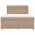 Krevet box spring s madracem cappuccino 180x200 cm umjetna koža