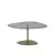 Hanah Home Klub sto Soho 85x40x67cm Tamnosivo-Zlatni