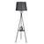 Opviq Podna lampa Venedik, 165 cm, E27, Crna