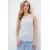 Trend Alacati Stili Ženska bluza bez rukava Alc-X13884, Brod izrez, Svetlosiva