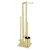 WENKO 26034100 - set za WC RIVALTA 18x70 cm nerđajući čelik/zlatna/bela/crna