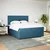 vidaXL vidaXL Box spring postelja z vzmetnico modra 200x200 cm žamet, (21309618)