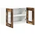 Vidaxl Viseča omarica z vrati Riga 2 pcs Dimljeni oreh 60 x 31 x 40 cm