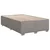 Box spring postelja z vzmetnico taupe 120x200 cm blago