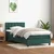 Vidaxl Box spring postelja z vzmetnico temno zelena 80x220 cm žamet