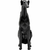 Meblo Trade Ukrasna figura Greyhound Bruno Matt Black 80cm 44x26x79,5h cm