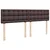 Vidaxl Box spring postelja z vzmetnico temno rjava 180x200 cm blago