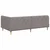 Vidaxl Kotna postelja Taupe 90 x 190 cm blago