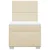 Vidaxl Box spring postelja z vzmetnico krem 90x200 cm blago