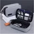 INF Travel Portable Electronics Organizer Pouch - Lightweight PU Tech Storage Gray, (5000158066)