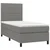 Vidaxl Box spring postelja z vzmetnico LED temno siva 90x200 cm blago
