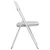 Sklopiva stolica 2 pcs Bijela i siva 48 x 43,5 x 81 cm