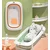 ECO TOYS Sklopiva kadica za bebe sa odvodom Cow, zelena