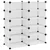 Stalak za cipele prozirni 84 x 32 x 88,5 cm PP