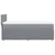 Vidaxl Box spring postelja z vzmetnico svetlo siva 90x190 cm blago