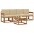 Set vanjskih sofa s jastukom 5 pcs Prirodna i bež