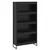 Ormarić za knjige 2 pcs Crni hrast 80 x 30 x 155 cm