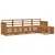 Set vanjskih sofa 5 kom. Prirodna