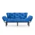 Atelier del Sofa Trosed na razvlačenje Nitta 185x85x70cm Plavi