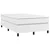 Vidaxl Box spring postelja z vzmetnico bel 120x200 cm umetno usnje