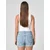 Sinsay - High waist mom kratke pantalone od teksasa - plava