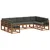 Set vanjskih sofa 9 kom. Prirodna i antracit