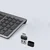 INF Brezžična dvosmerna tipkovnica 2.4G + Bluetooth 5.0/3.0, USB/Type-C Gun Black, (5000310577)